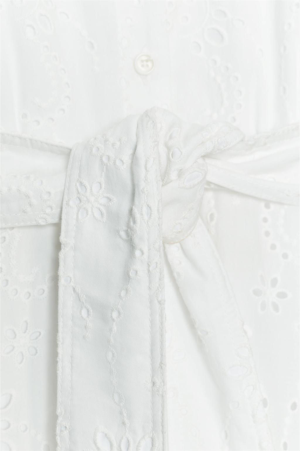 ZW COLLECTION EMBROIDERED SHIRT DRESS - Zara фото 10