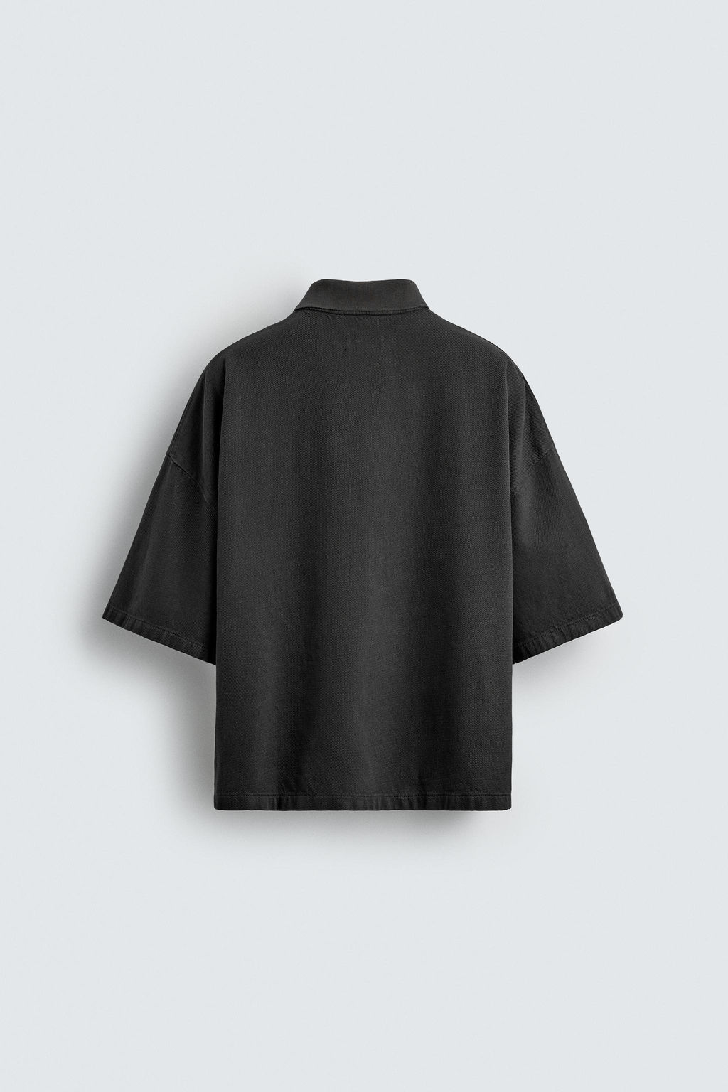 BOXY FIT EMBROIDERED POLO SHIRT