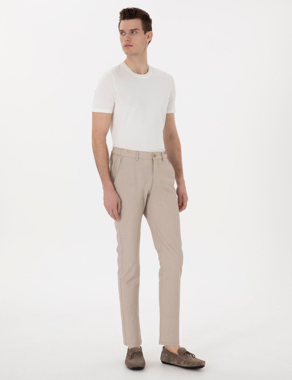 Vizon Slim Fit Gofre Kanvas Pantolon
