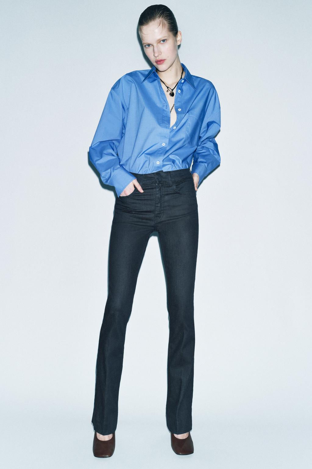 ZW COLLECTION BOOTCUT MID-WAIST JEANS - Zara фото 3