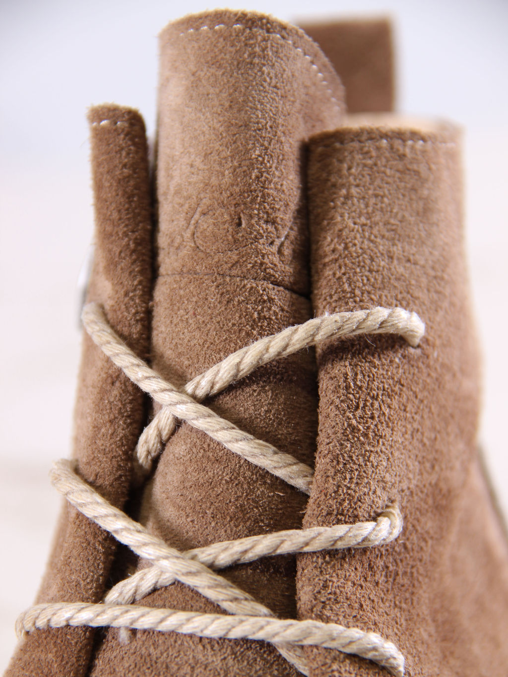 Босоногие ботинки 352.К.NATAbr.Серо-коричневая замша/кожаная подкладка