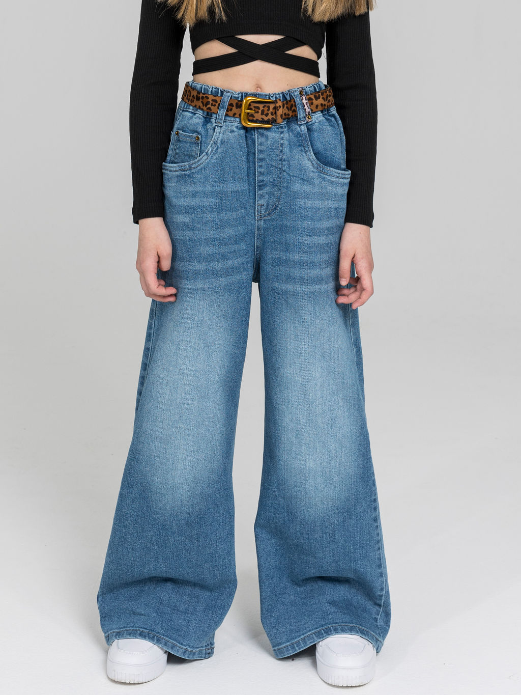 Джинсы-трубы для девочек