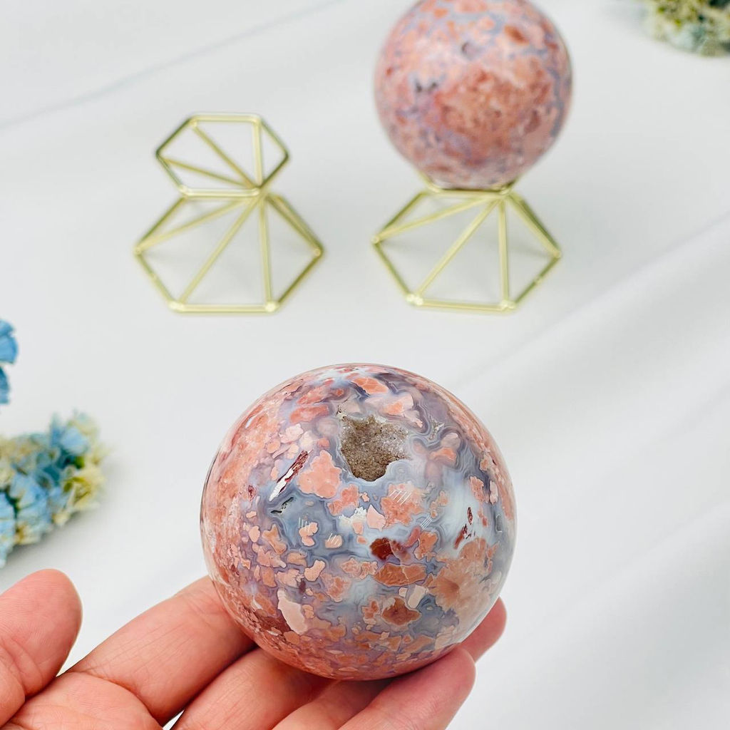 Шар из цветочного Агата