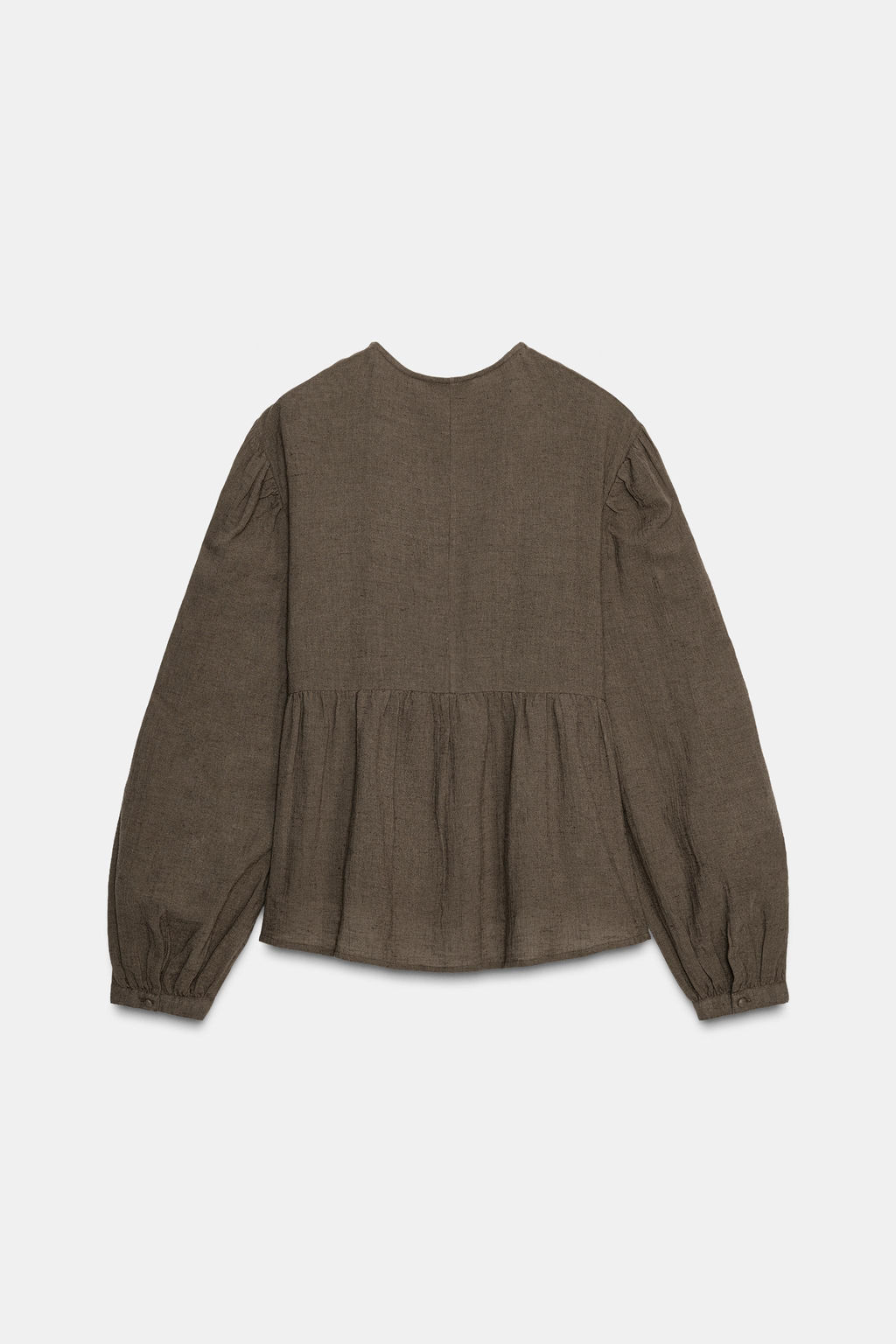 EMBROIDERED BIB BLOUSE - Zara фото 7