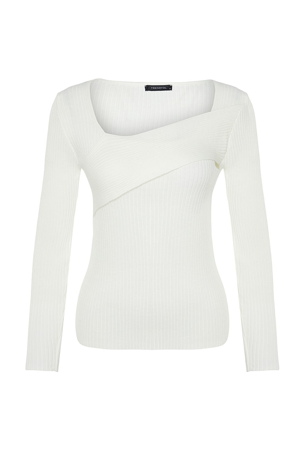 TRENDYOLMILLA Bordo Kare Yaka Triko Kazak TWOAW24KZ00114