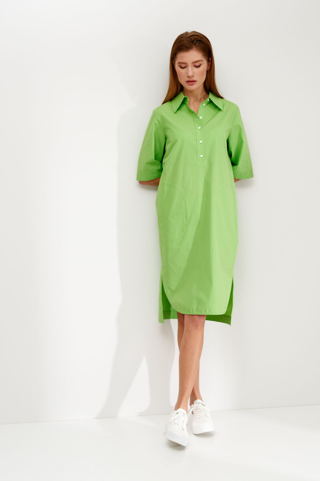 Платье-рубашка салатового цвета Fiona (Цвет: Салатовый) - Morozov Amavie фото 2