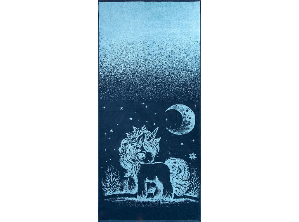 Полотенце махровое 6с102.411ж1 Волшебная ночь (джинс) 67х150см