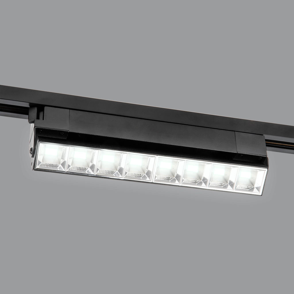 ULB-Q283 20W/4000K BLACK Светильник-прожектор светодиодный трековый. Линейный. 1600 Лм. Белый свет (4000К). Корпус черный. ТМ Volpe