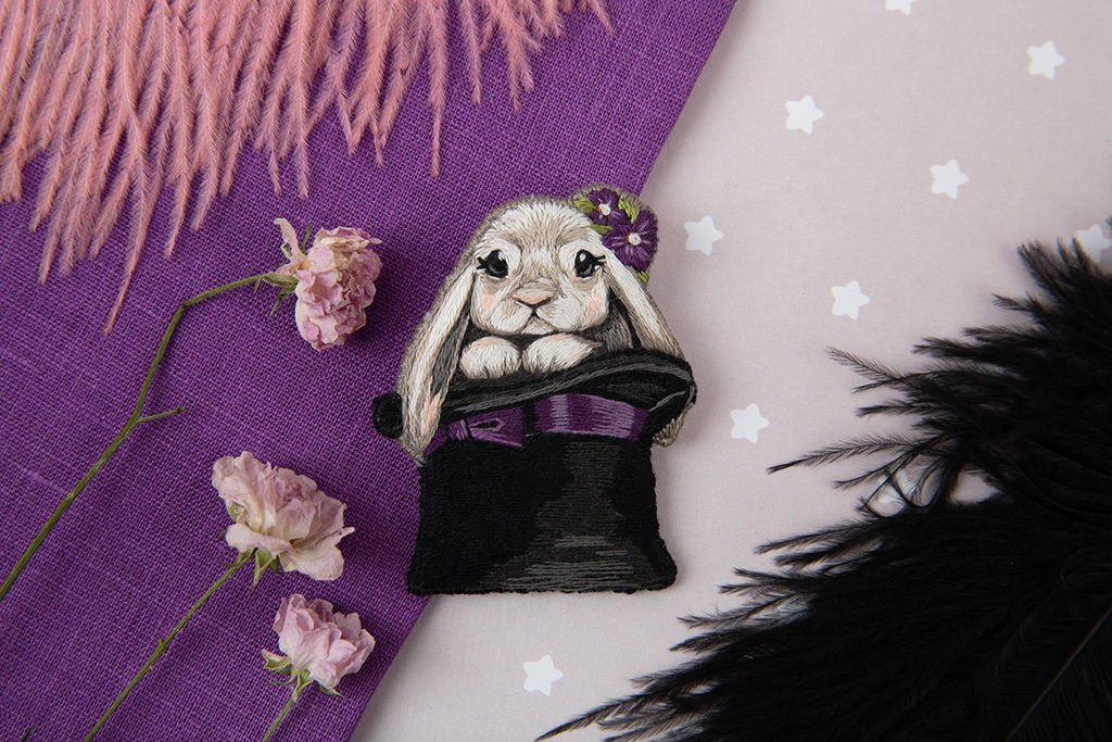 Набор для вышивания PANNA Живая картина JK-2275 Брошь. Малыш-фокусник 5 х 6 см