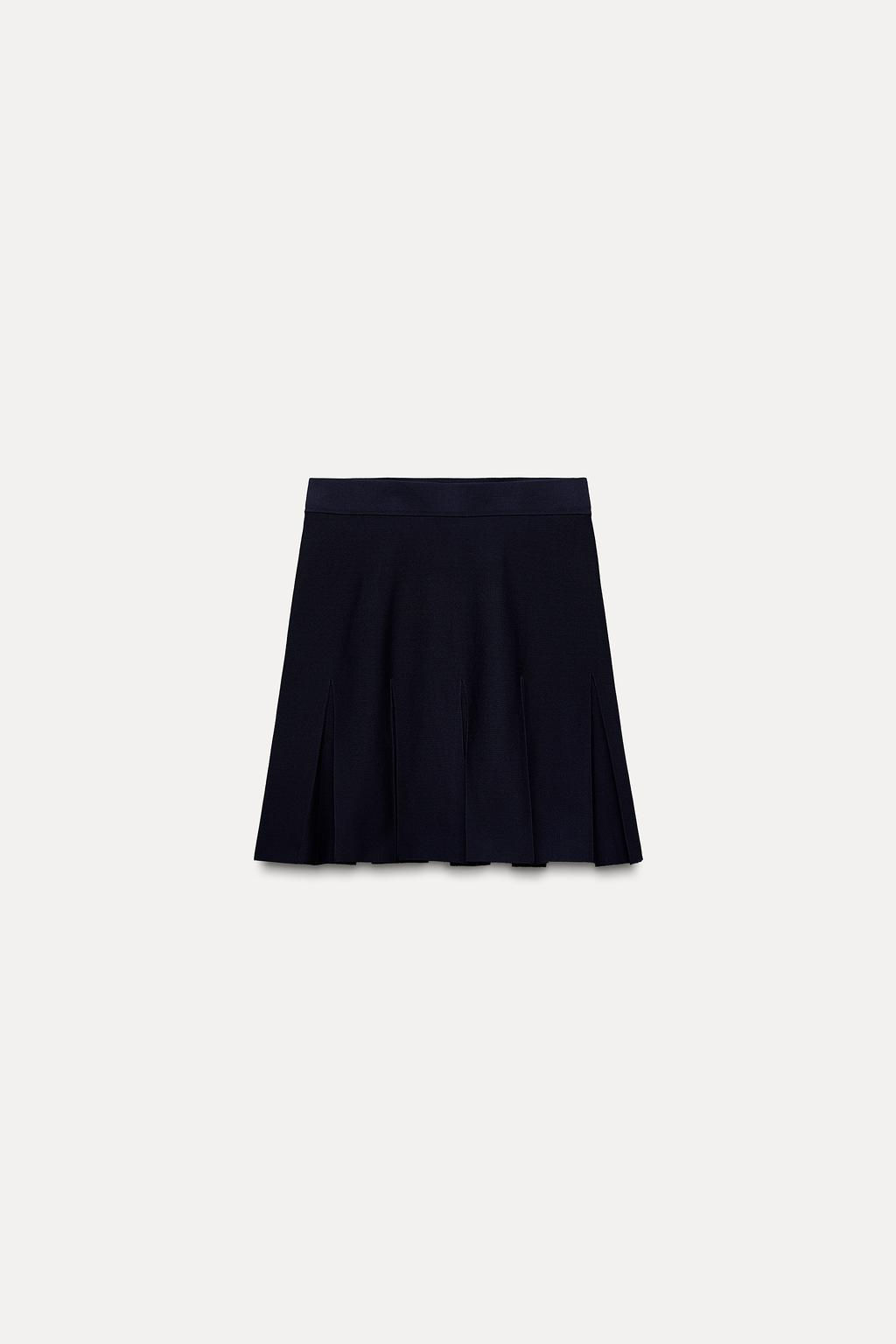 PLAIN KNIT MINI SKIRT - Zara фото 5