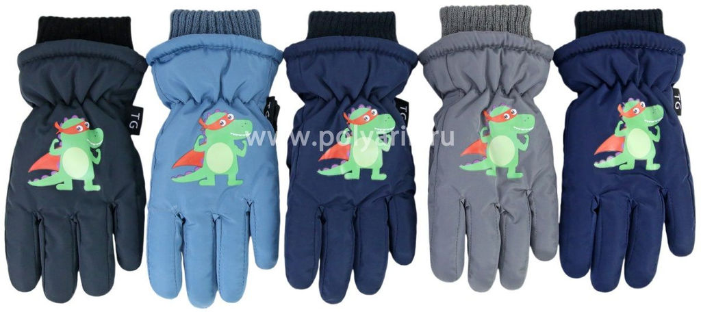 Перчатки для мальчика TCH-023 (м) ассорти 319 Полярик