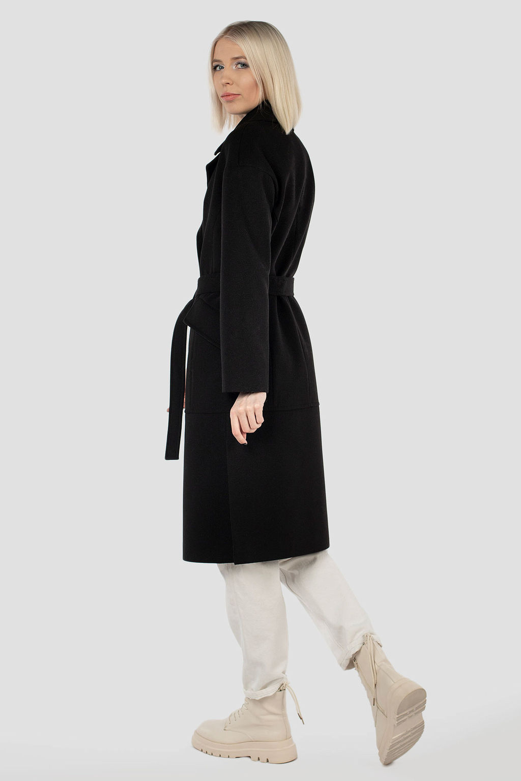 Пальто женское демисезонное (пояс) - El podio фото 7