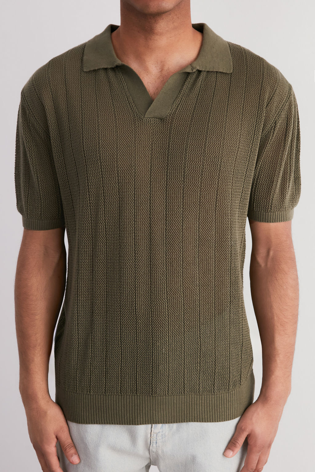 TRENDYOL MAN Limited Edition Kahverengi Regular Fit Pamuklu K?sa Kol Polo Yaka Triko Tshirt TMNSS23PO00024 - Trendyolmilla фото 20