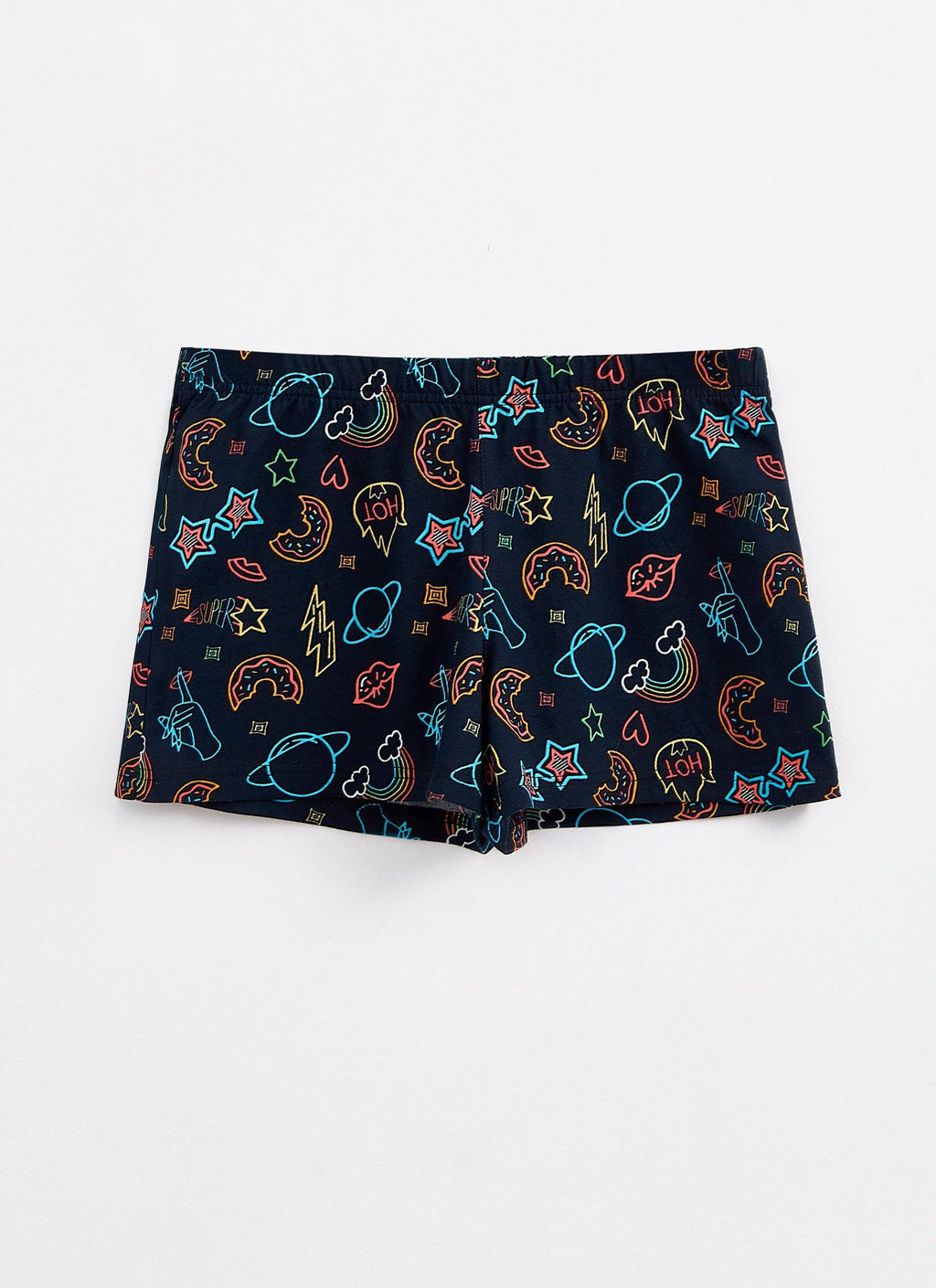 DEA MIA ШОРТЫ ЖЕНСКИЕ 5300 SHORTS (пижамные с рисунком) ЧЕРНЫЙ ЧЕРНЫЙ 20С5300 рис 006