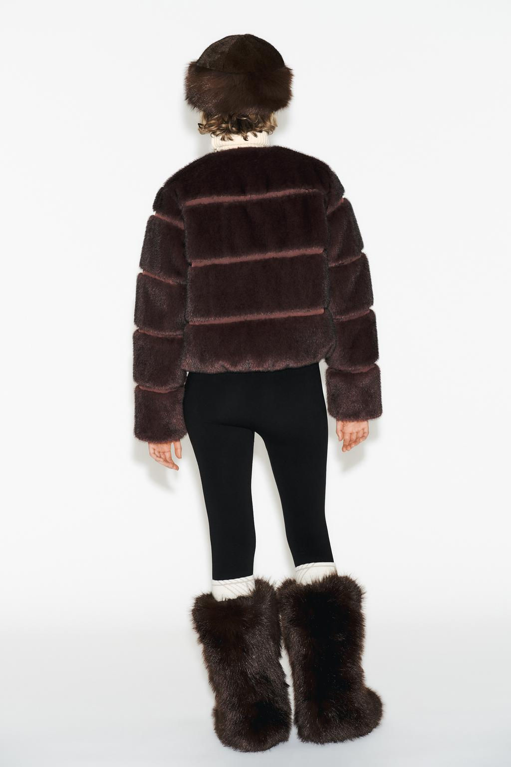 FAUX FUR HEIQ XREFLEX SKI COLLECTION JACKET - Zara фото 4