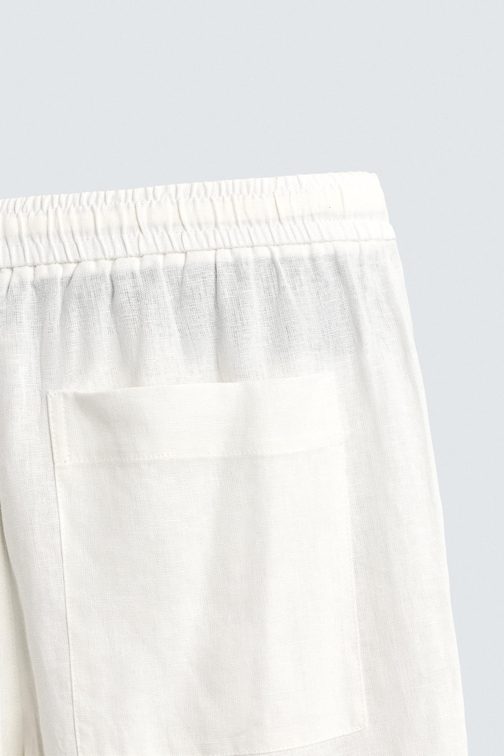 PANTAL?N RELAXED FIT 100% LINO / Blanco - Zara фото 10
