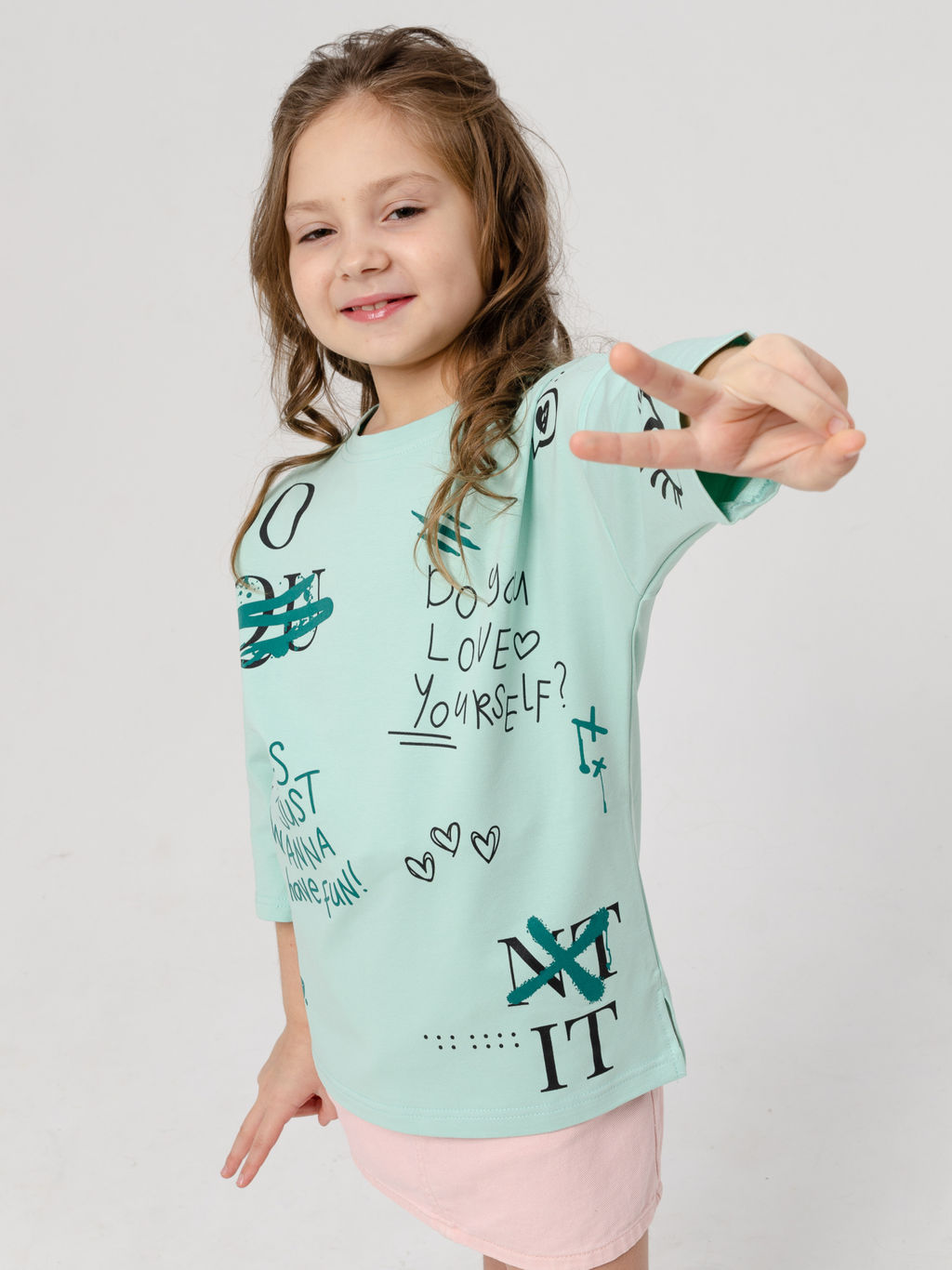 877Д Футболка детская " Ментол"