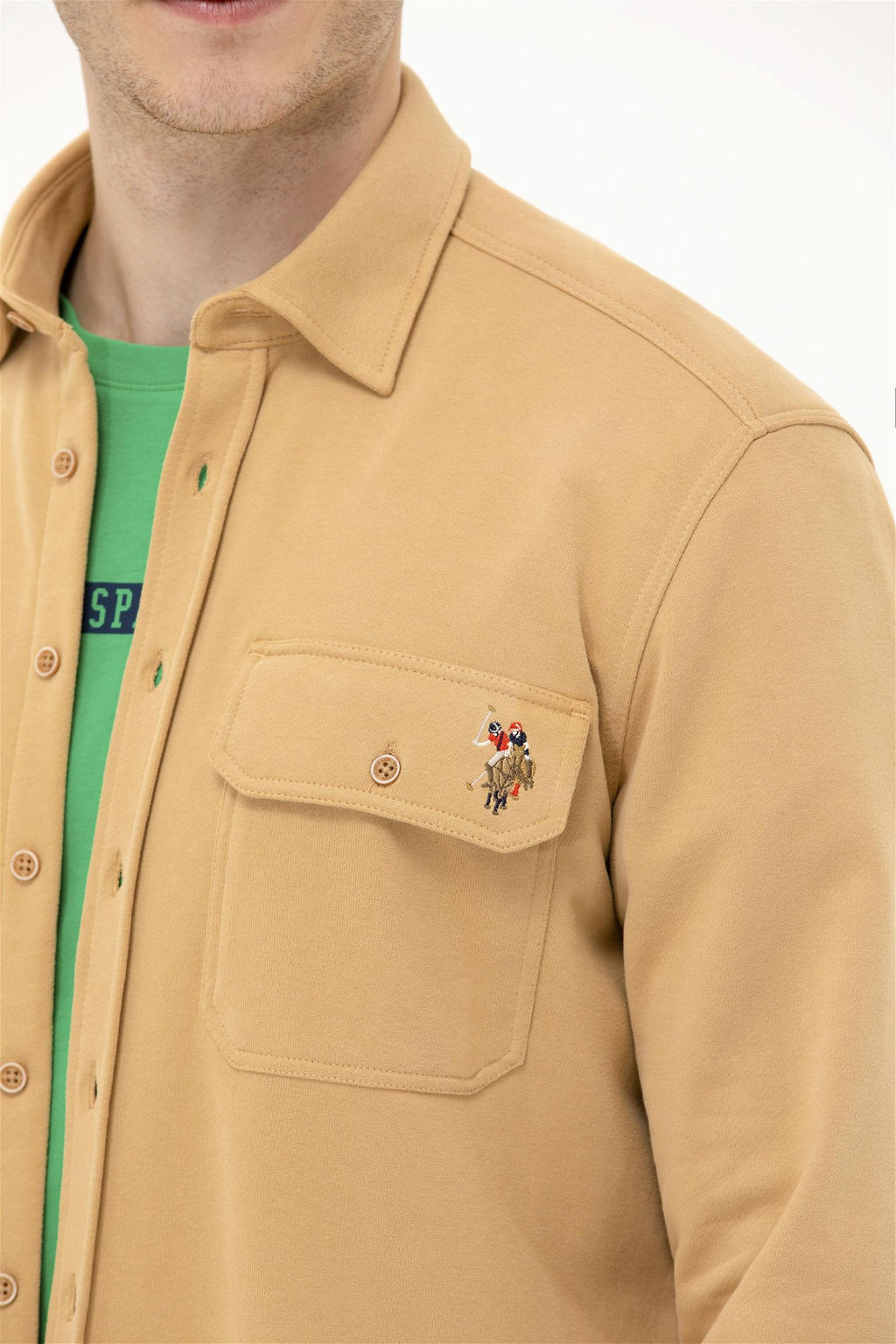 Мужская рубашка Camel с длинным рукавом - U.s. polo assn фото 14