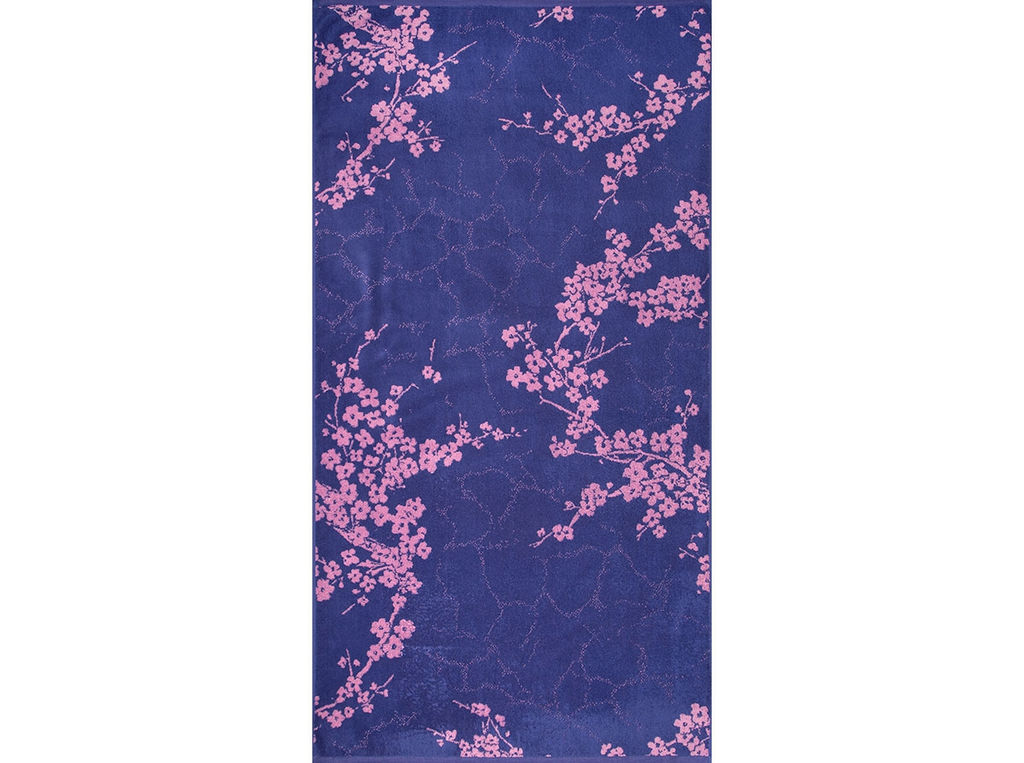 Полотенце махровое 6с102.413ж1 Цветущие(пурпурн3) 81х160см