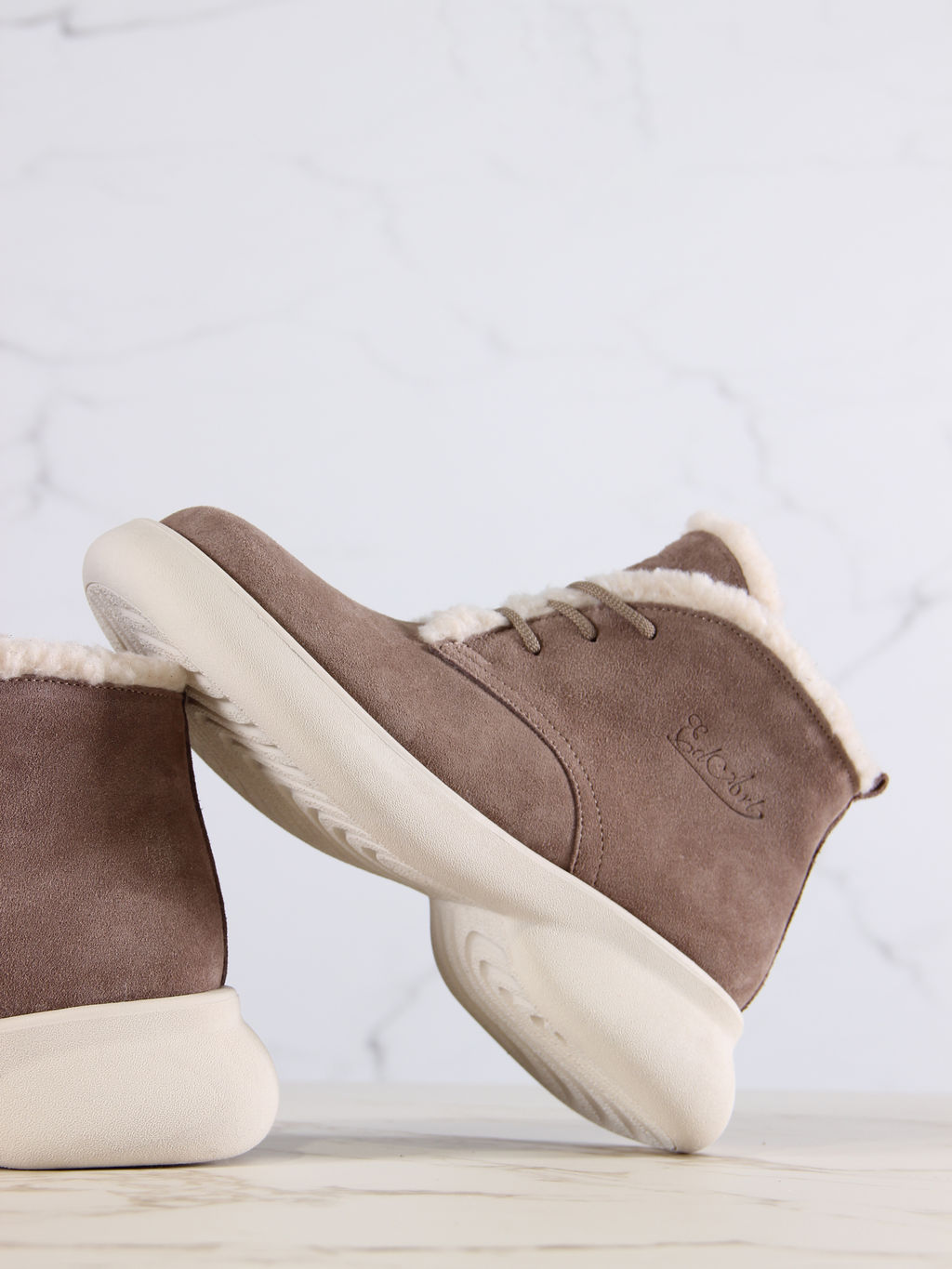 Ботинки EDART 308.927be. капучино замша/шерсть фото 5