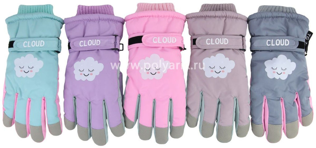 Перчатки для девочки TCH-012 (м) ассорти 421 Полярик