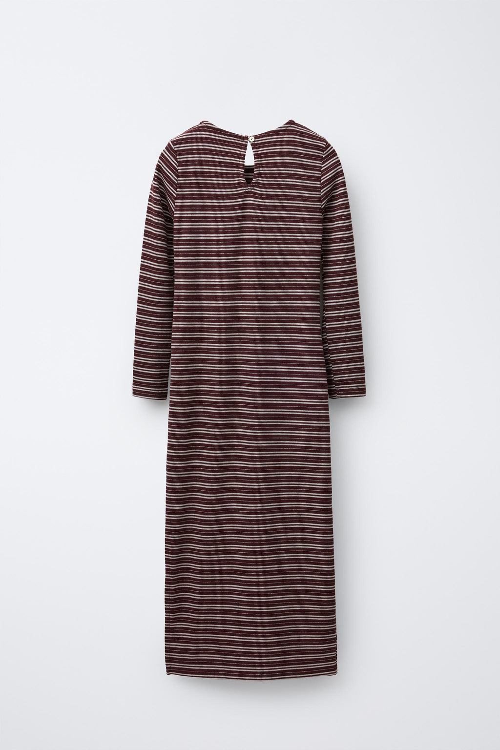 LONG RIBBED DRESS WITH TEXT - Zara фото 2