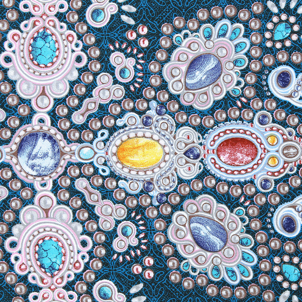 Сапфир Скатерть-дорожка на стол набивная 50х148см, 231г/м2, хлопок 100%, Домашняя мода (Россия)  фото 3