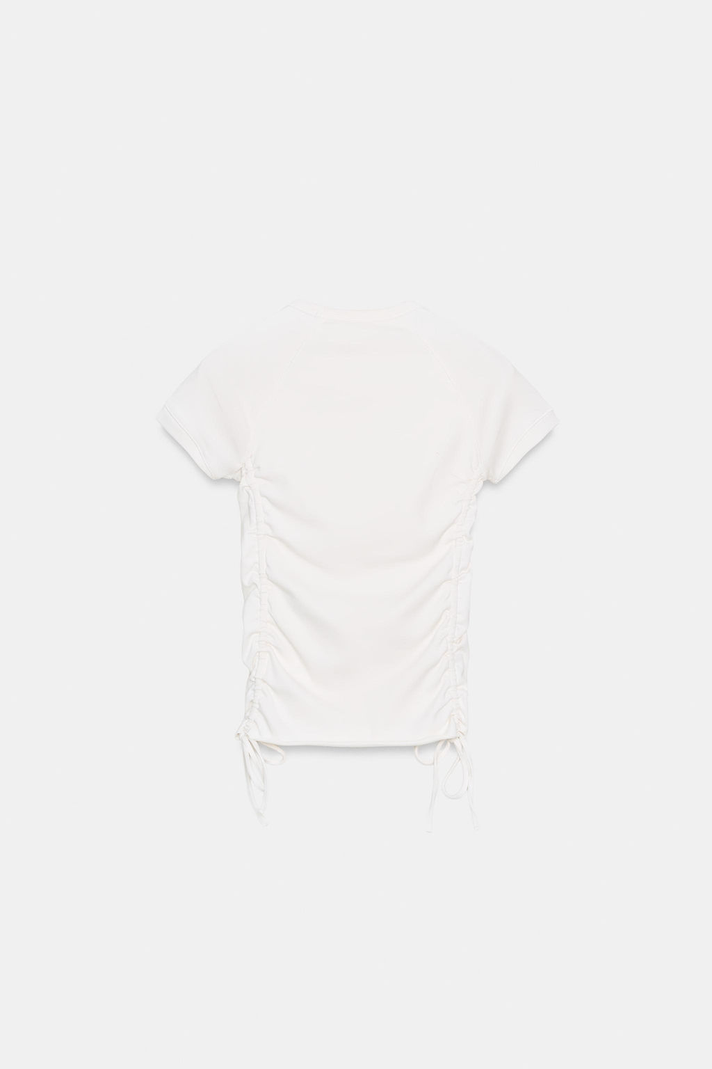 CAMISETA FRUNCES AJUSTABLES / Crudo - Zara фото 4