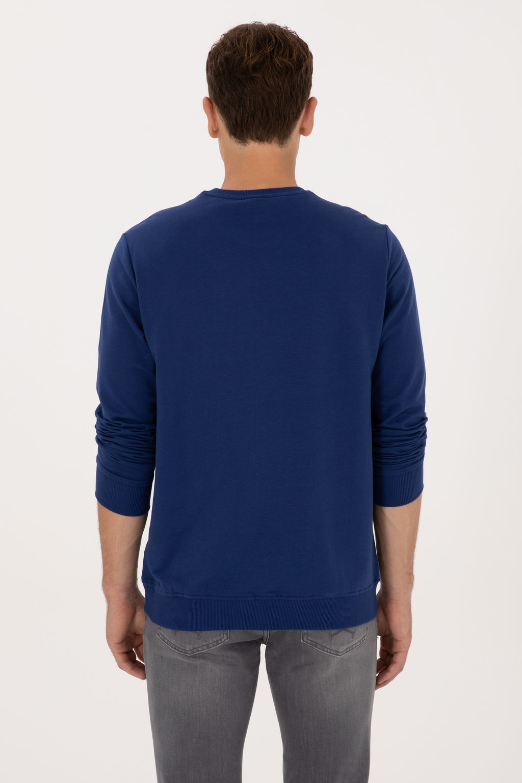 Erkek _ndigo Basic Sweatshirt Sepette S_rpriz _ndirim - U.s. polo assn фото 11