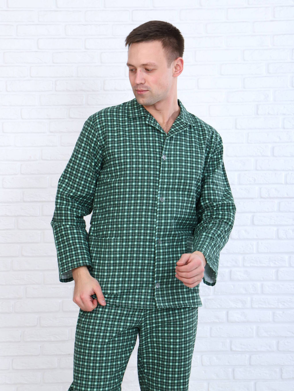 Пижама мужская,модель203,фланель (Альберто, вид 3) - Ивановотекстиль фото 7
