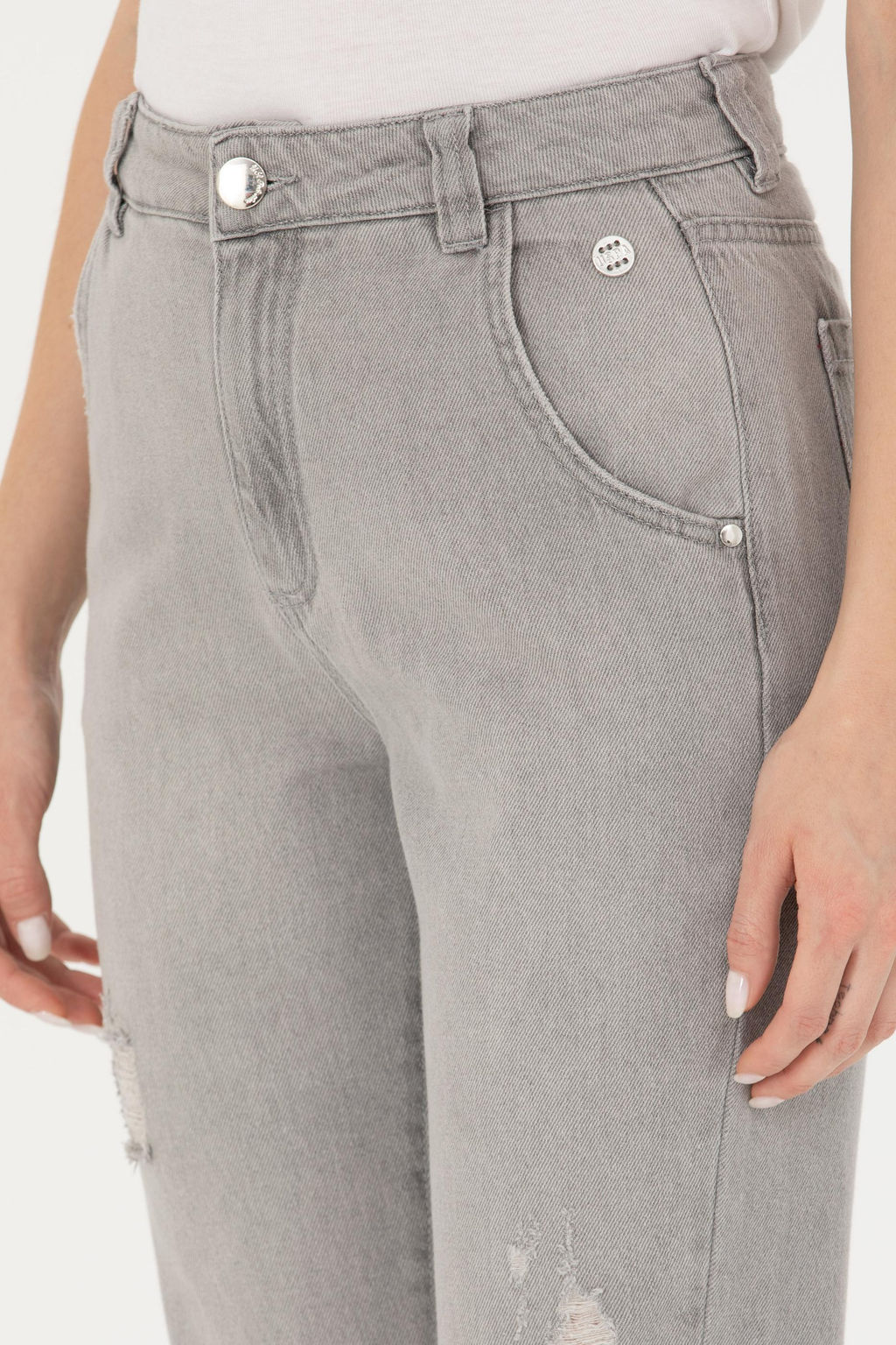 Женские серые джинсовые брюки - U.s. polo assn фото 20