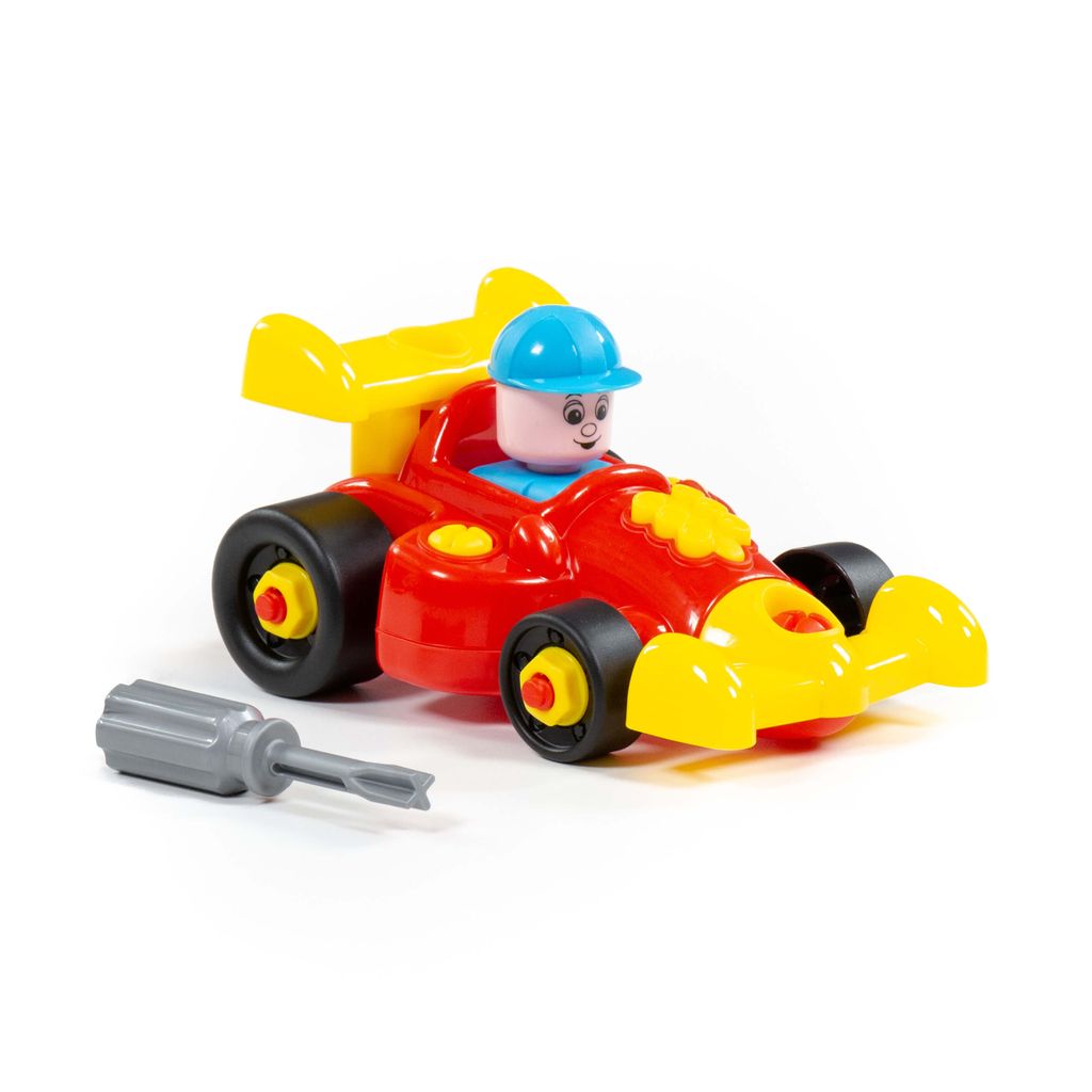 Конструктор-транспорт Автомобиль-гоночный (22 элемента) (в пакете) - Полесье фото 9