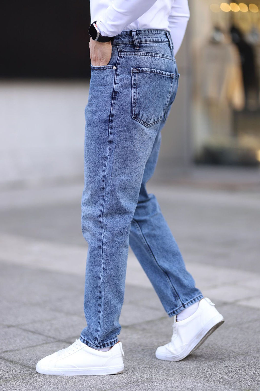 TRENDYOL MAN Ac?k Mavi Boyfriend Kot Pantolon Jeans TMNAW25JE00020 - Trendyolmilla фото 3