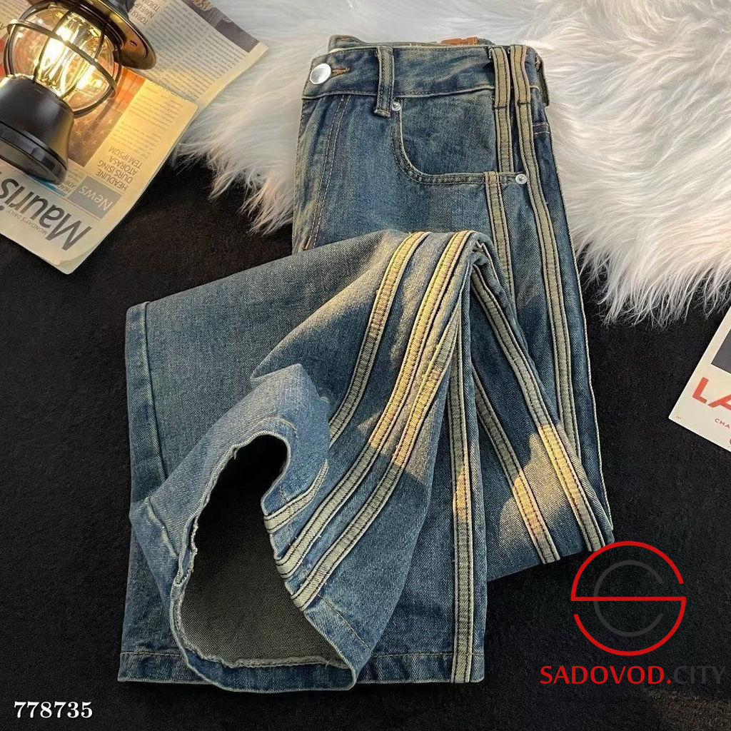 Джинсы с лампасами свободные - Bruno фото 5