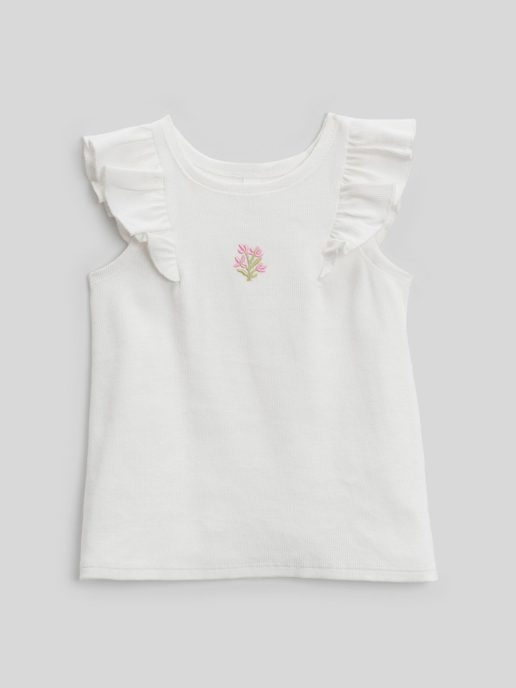 Топ детский Acoola Rosio для девочек белый  фото 3