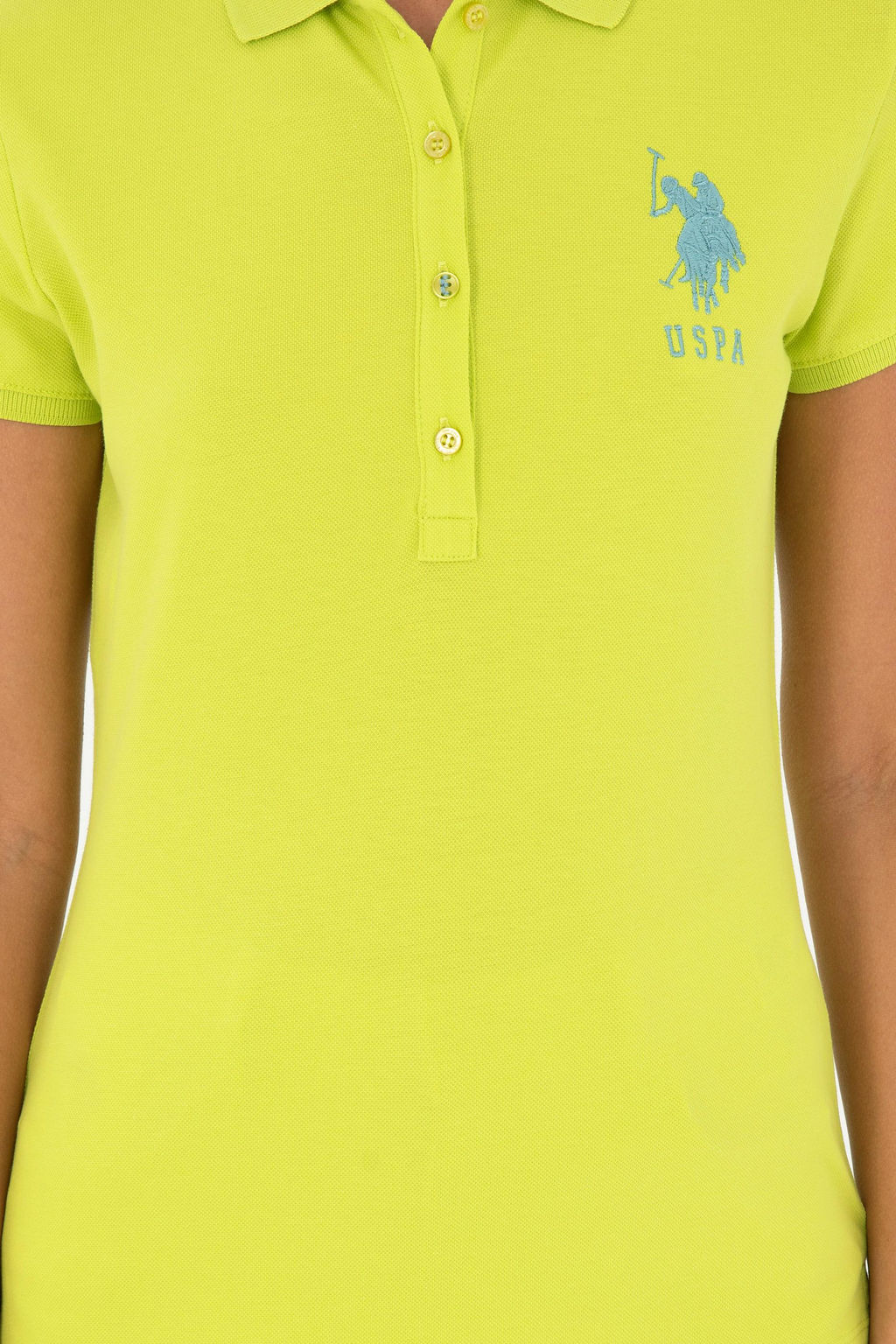 Женская базовая футболка фисташкового цвета - U.s. polo assn фото 6