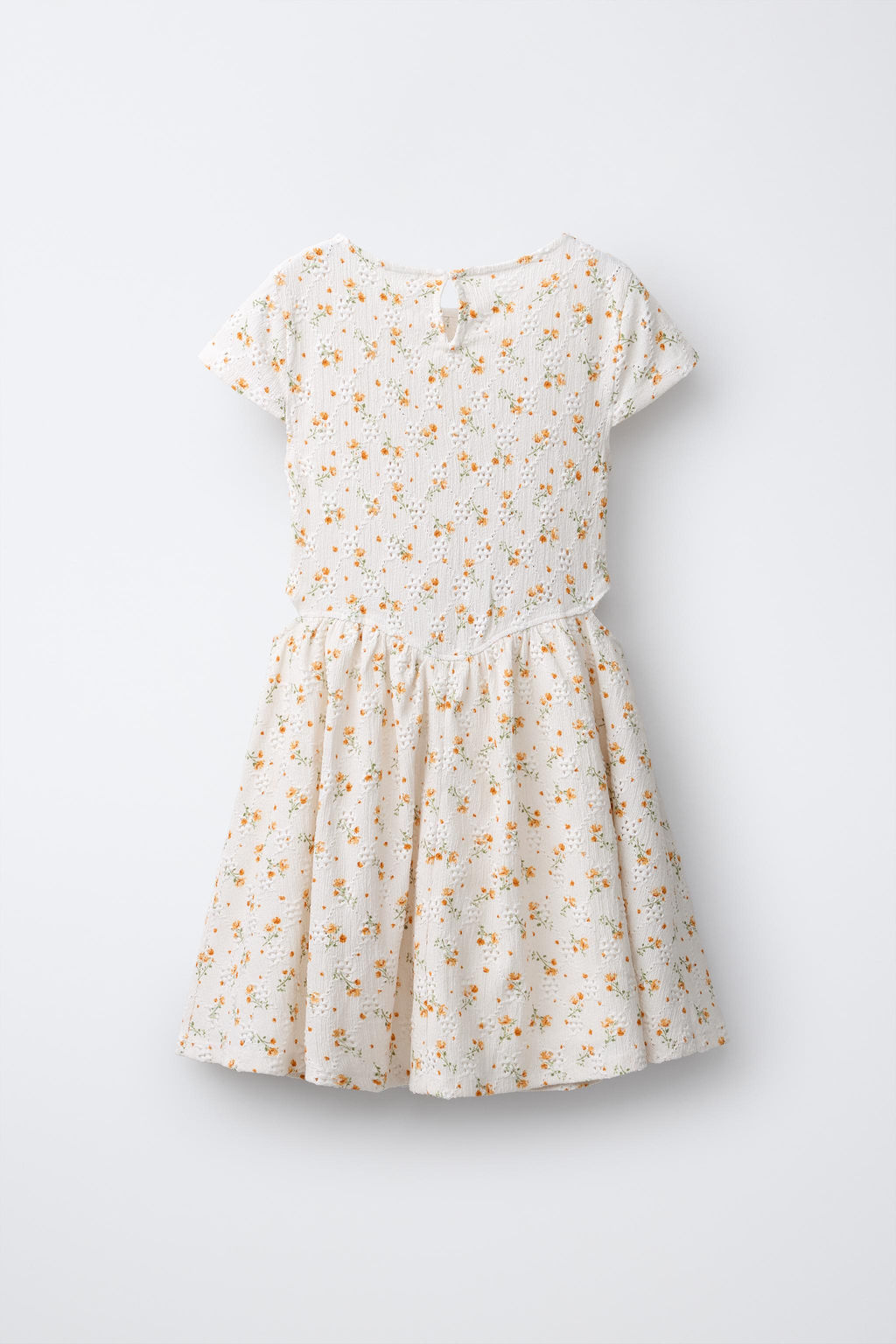 VESTIDO NIDO DE ABEJA FLORES / Crudo - Zara фото 4