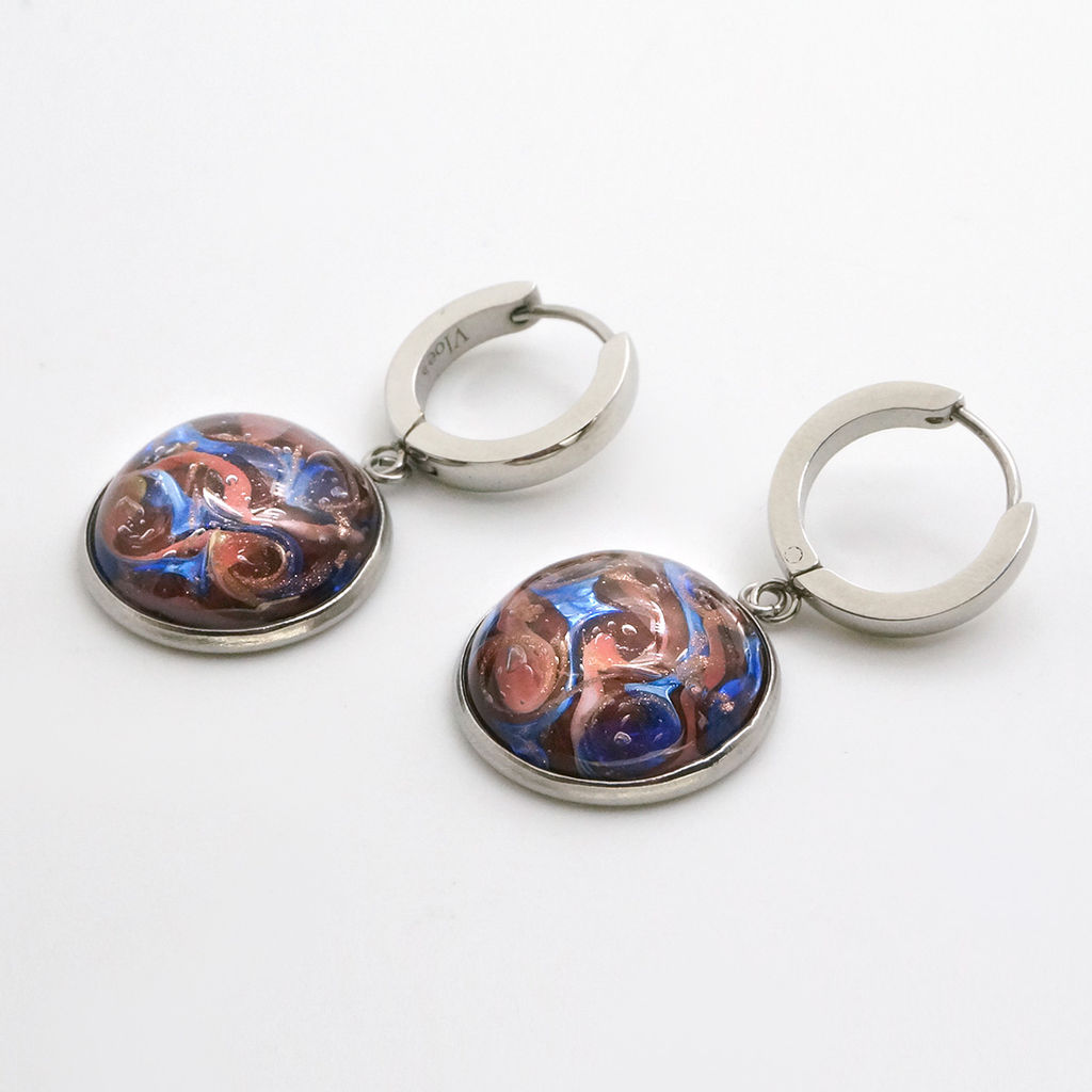 Серьги из муранского стекла CINNABAR LS3385 - Vloes фото 3