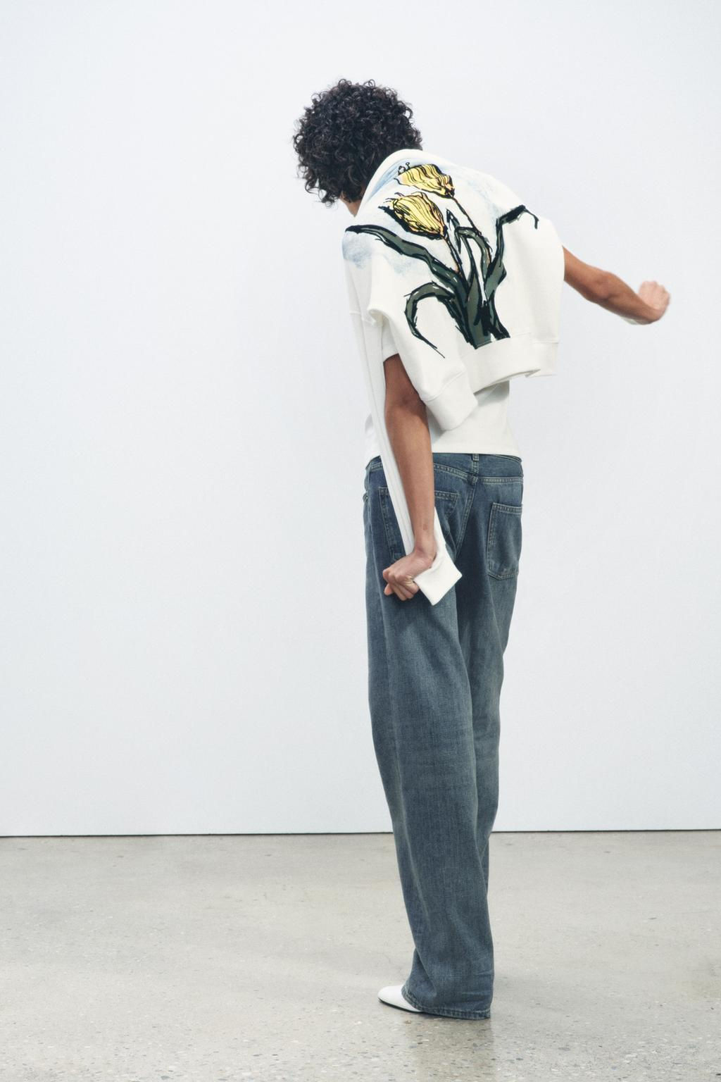 FLORAL PRINT SWEATSHIRT - Zara фото 4