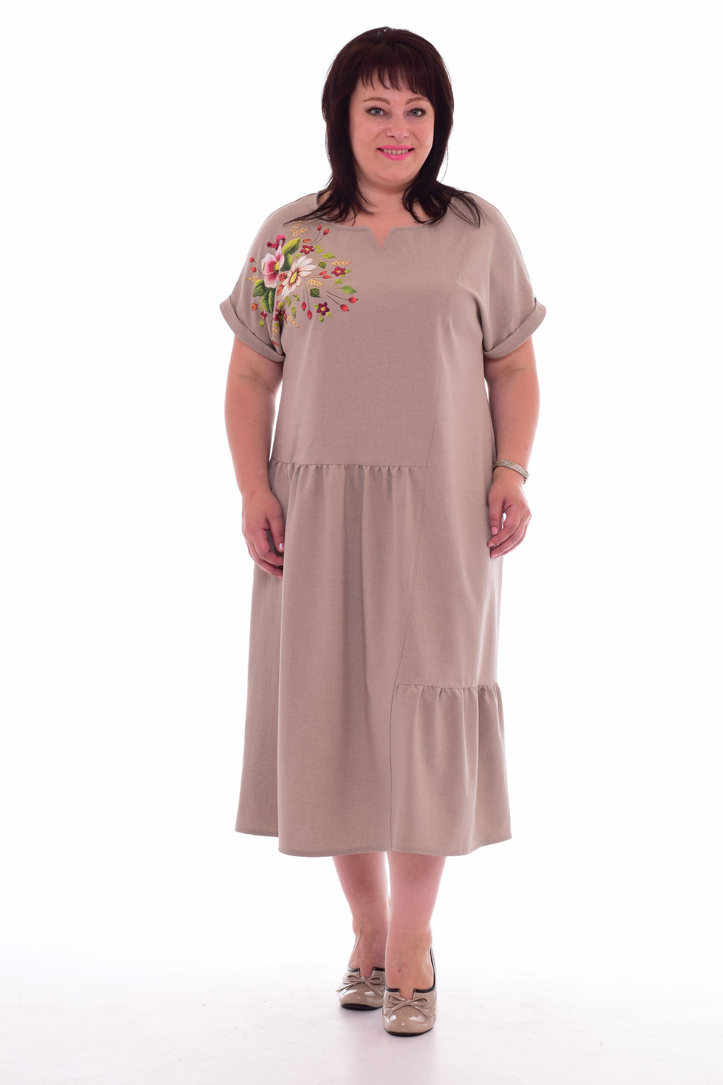*Платье женское Ф-1-29л (бежевый)
