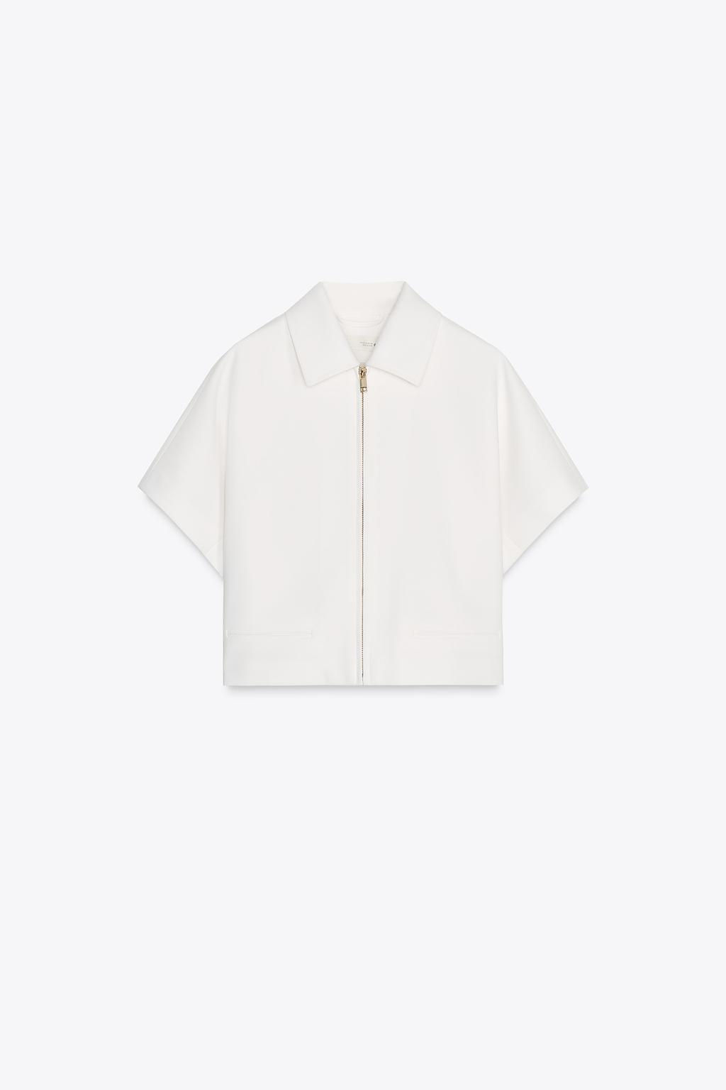 ZW COLLECTION CROPPED JACKET - Zara фото 7