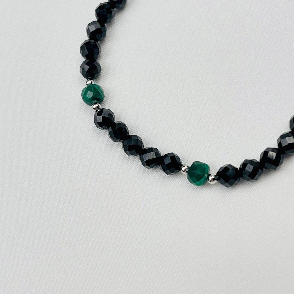 Браслет из Шпинели и Малахита - Радуга самоцветов фото 3