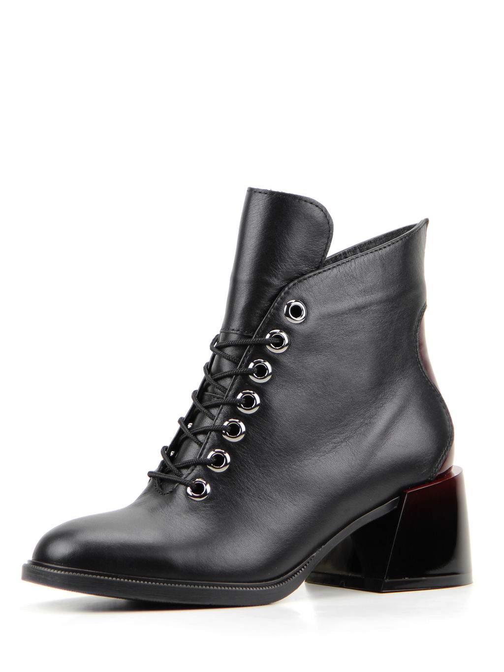 Ботильоны 533.Janetbr. черный бордо R