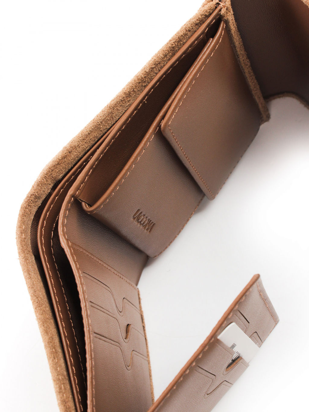 LACCOMA кошелек LA-2075-З-коричневый натуральная замша