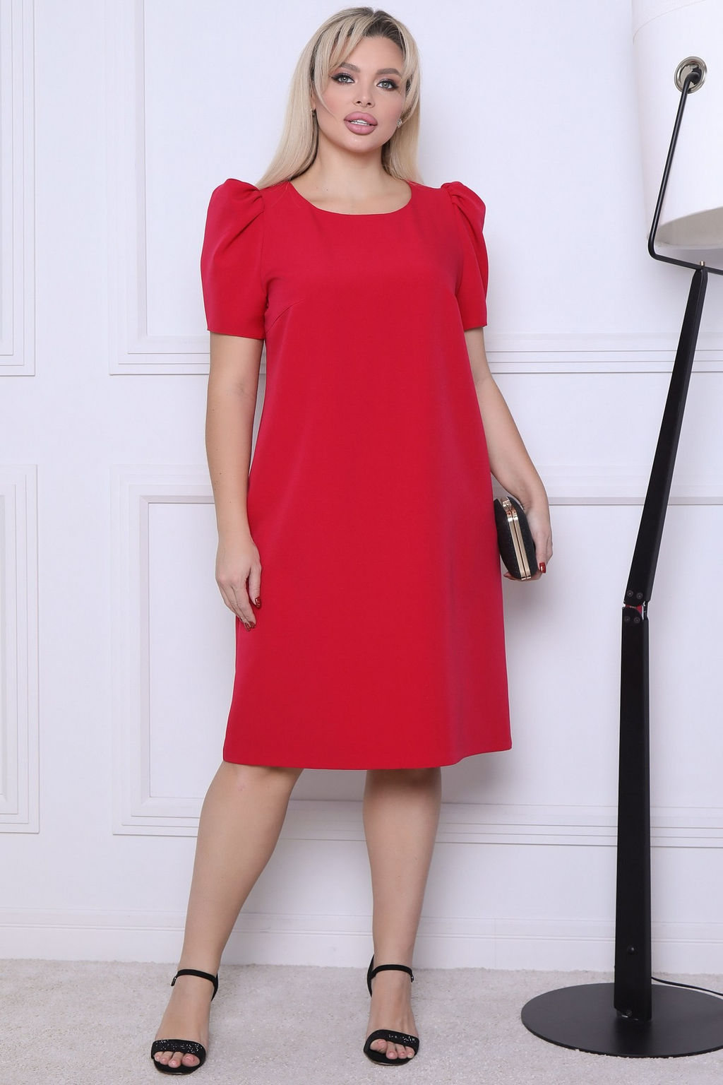 Платье П-2221/2 Цвет:малиновый - Леди агата фото 2