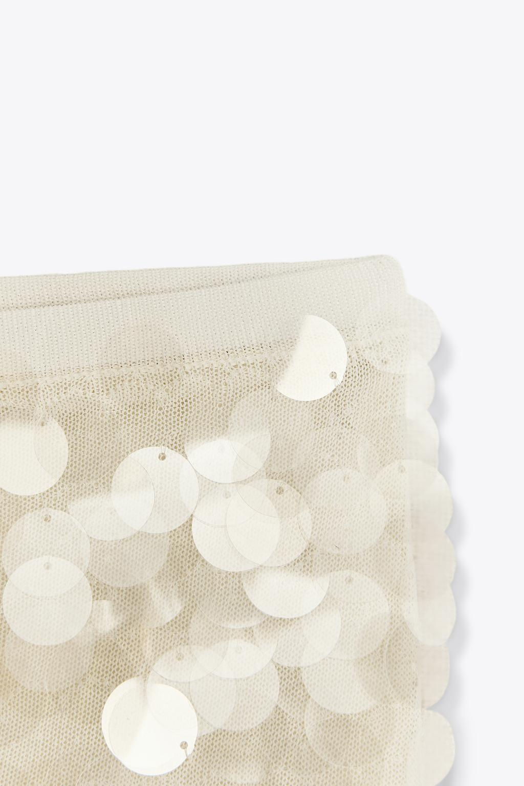 SEQUIN KNIT MINI SKIRT - Zara фото 7