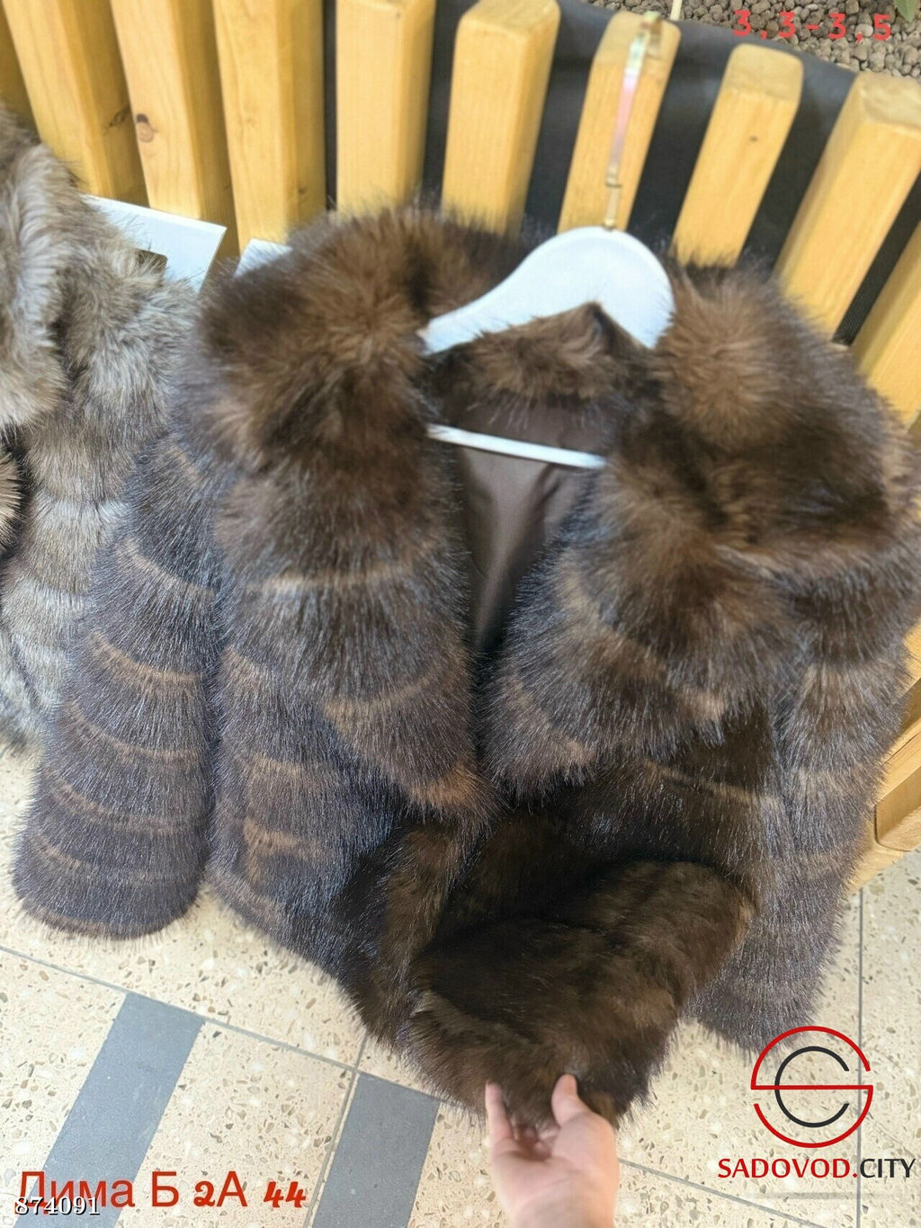 Шуба женская из искусственного меха - Fiona фото 3