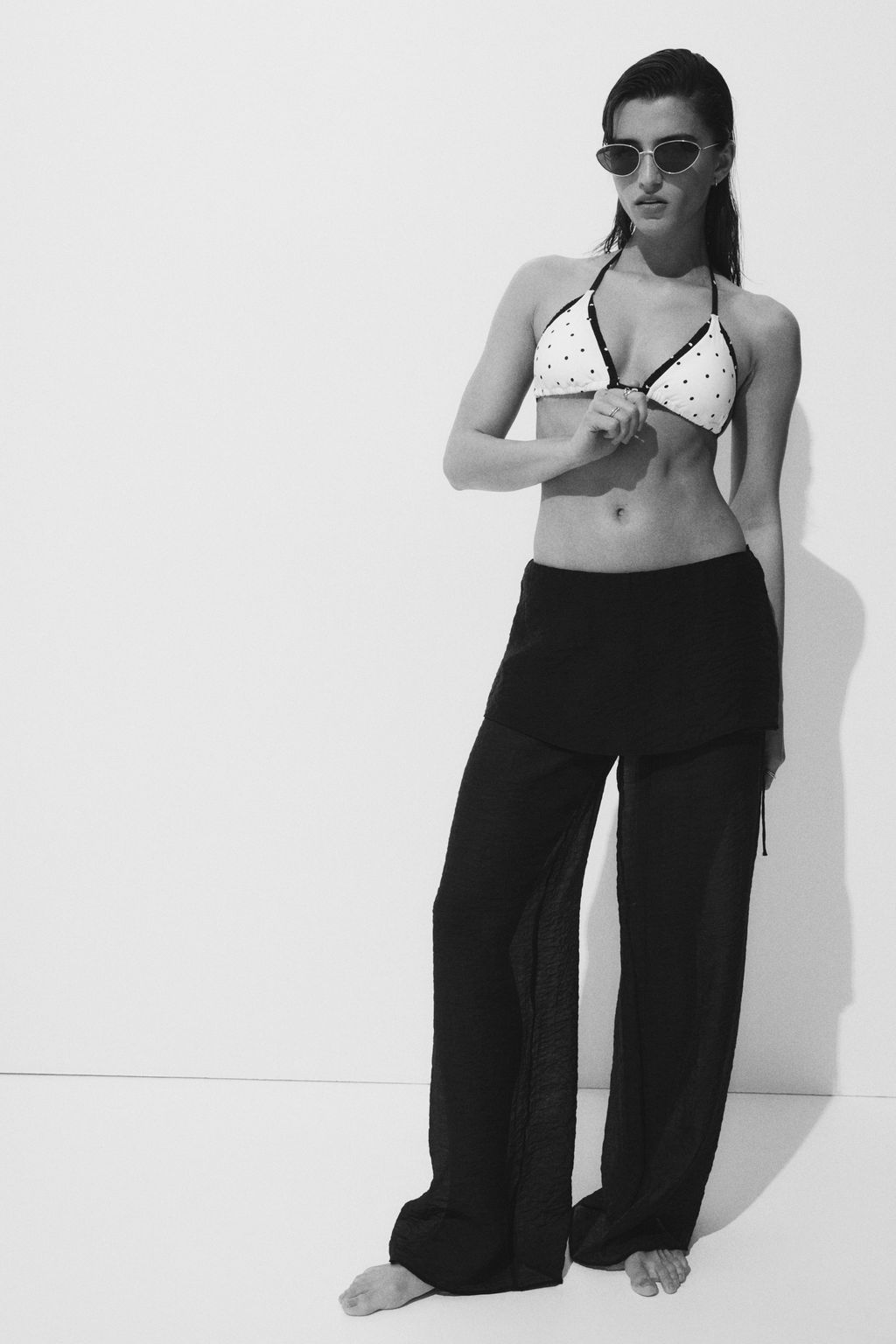 Top de bikini triangular con relleno - H&m фото 5