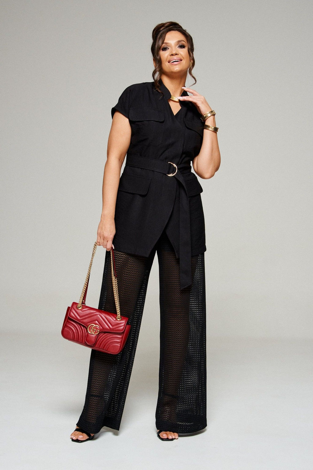 Костюм 6328 черный, Брюки, Жакет - B&F фото 2