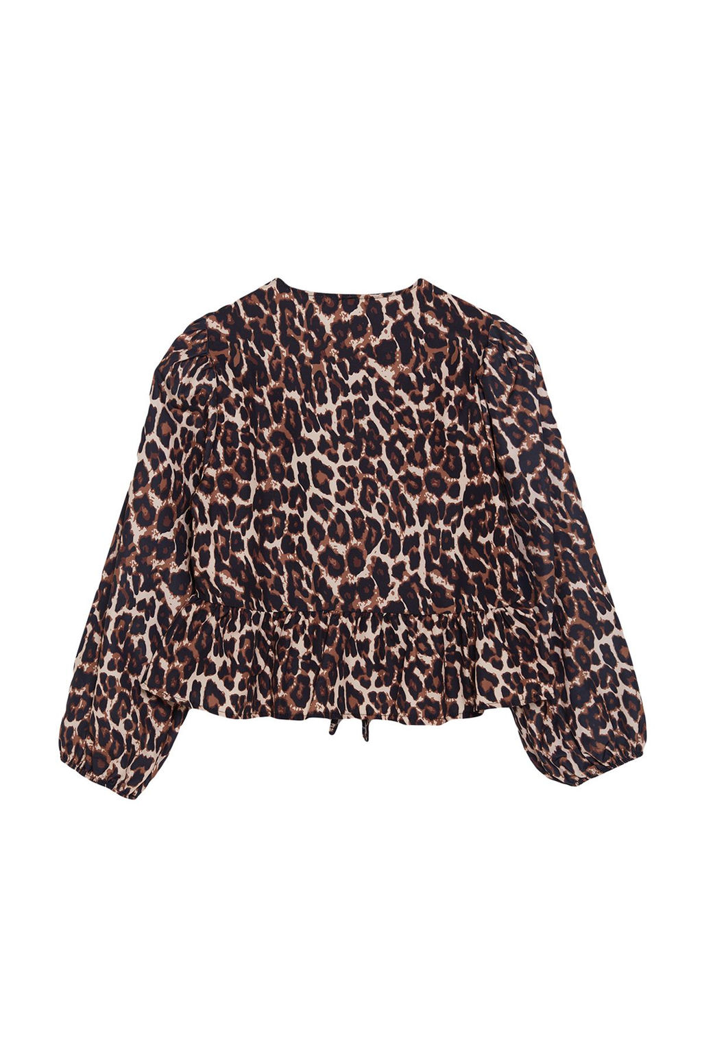 Cok Renkli Animal Leopar Desenli Baglamal? Regular Normal Kal?p Dokuma Gomlek TWOAW25GO00087